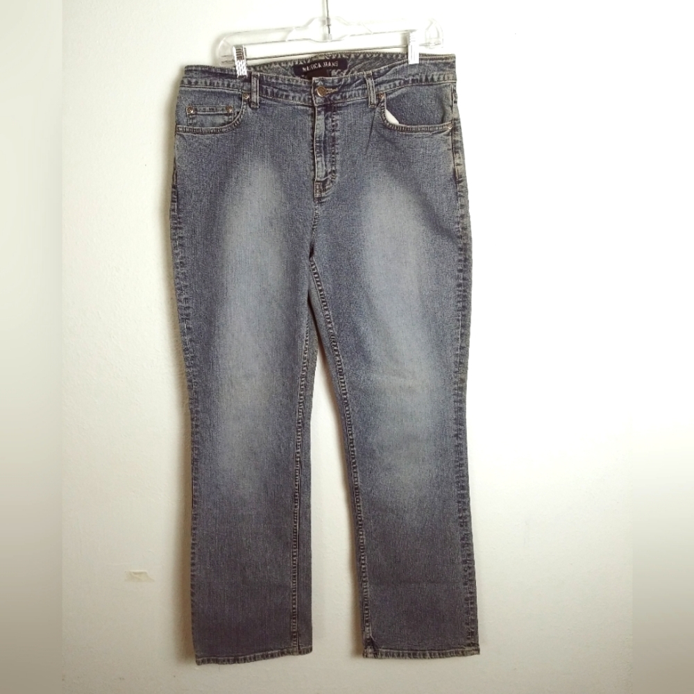 Nautica Jeans Company Jean Pant Faded Women's 14 Medium Wash